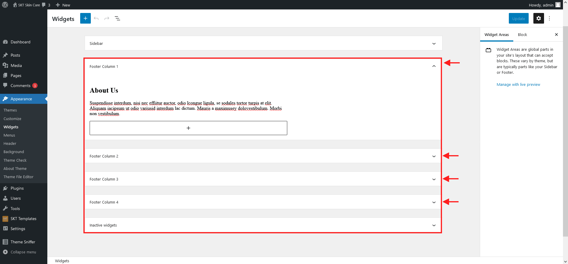Footer widget 1
