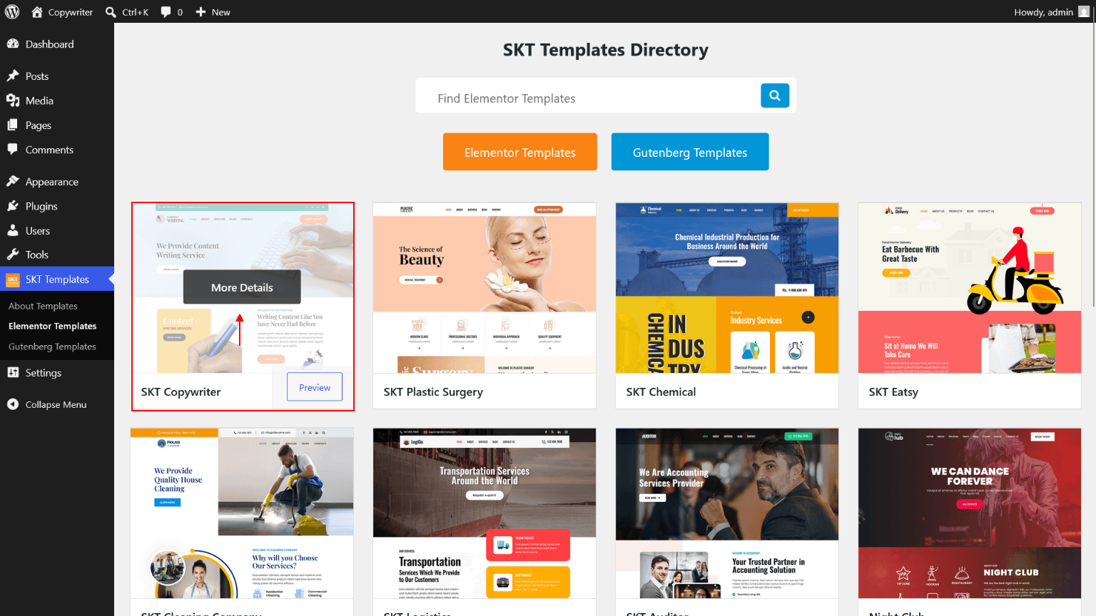 Elementor Templates
