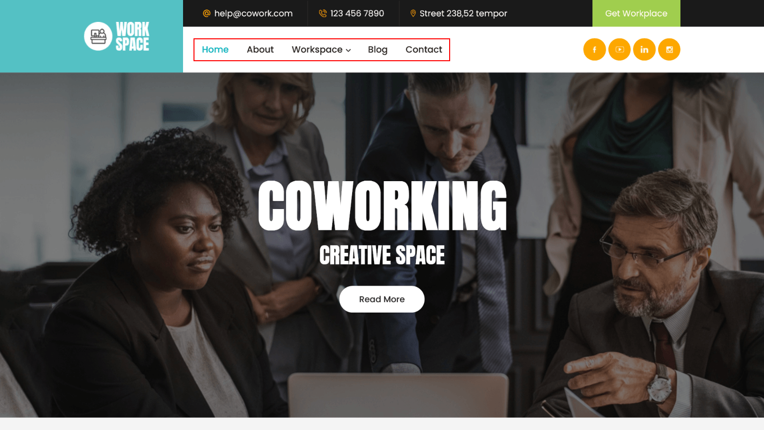 Header menu 2