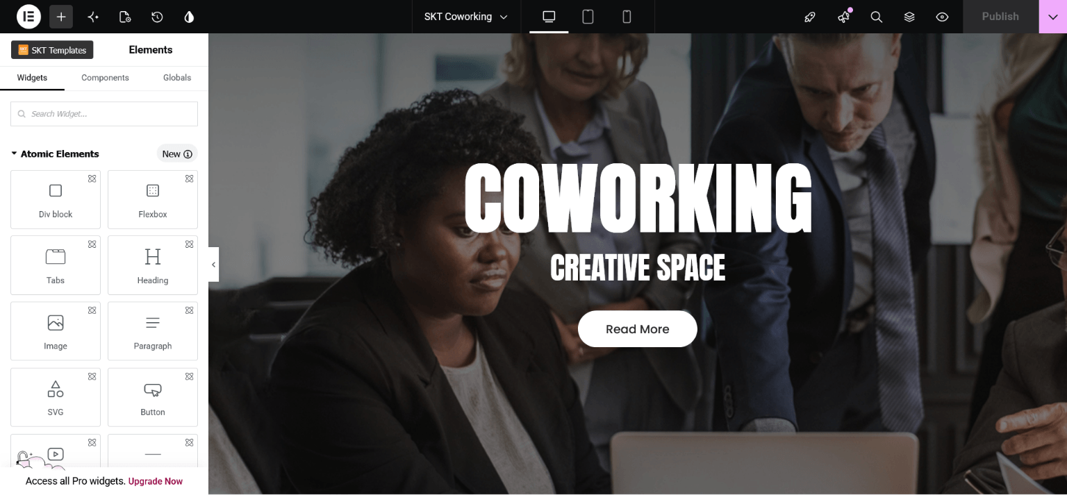 Page imported successfully